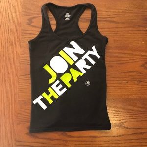 Classic Zumba Black Racerback Tank Top